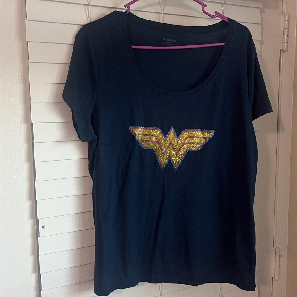 Wonder Woman Logo Printed On Women’s T-Shirt
